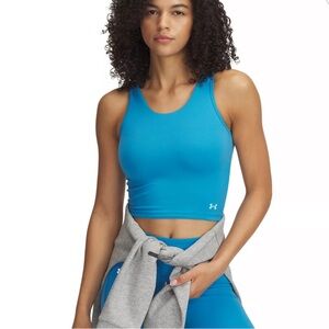 Under Armour Motion Deep Scoop Tank Top Ether Blue size Medium